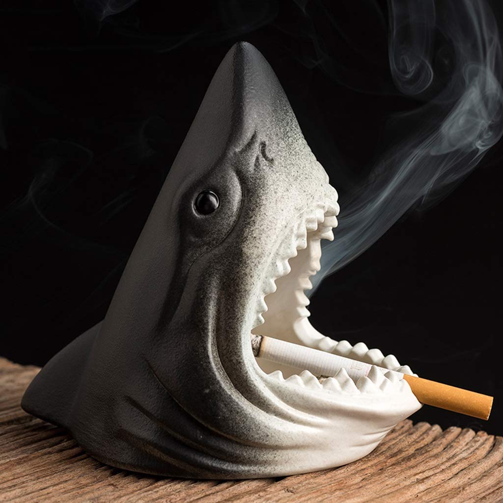 Cigarette Cigar Ashtray Realistic Shark Shaped Ashtray Creative  Personalized Animal