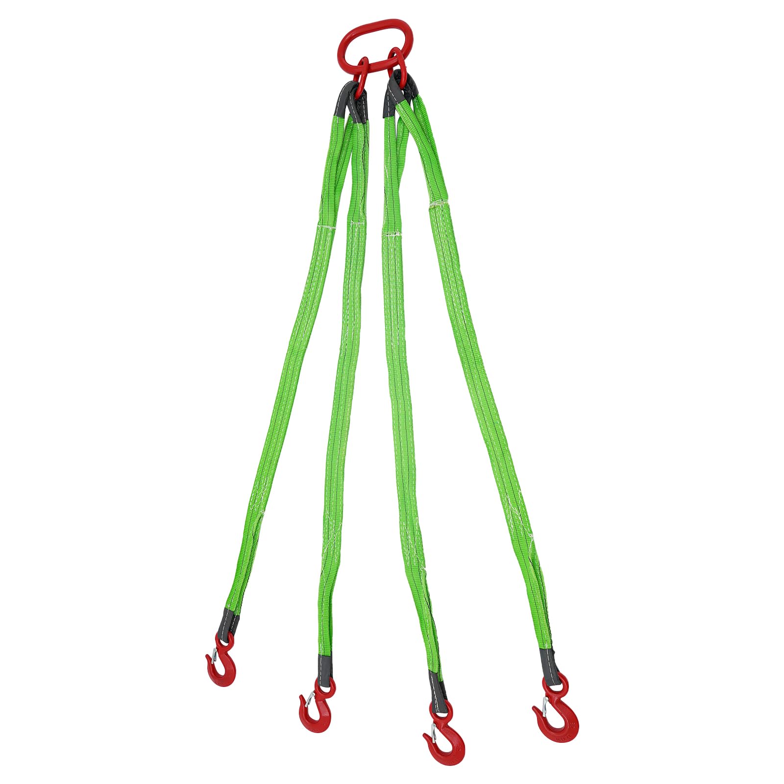 BFDIEEM Chain Sling 5FT Lifting Chain with 4 Leg Grab Hooks and Adjusters, G80 Heavy Duty Lift Sling Chains for Engine Hoist 6 Ton Capacity,5 FT Used in Mining, Machinery, Ports, Buildings