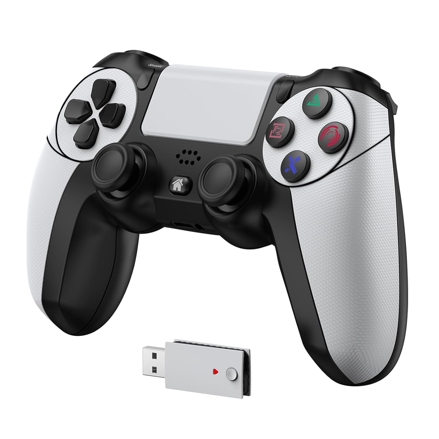 Product image of IWGAME Controller for PlayStation-5, Compatible with PS-5/PS-5 Pro/PS-4/ PC, Wireless Controllers Supports Adjustable Turbo, Remap, Hall Effect, Gaming Controller for PS-5 Games (2.4G Adapter Required)