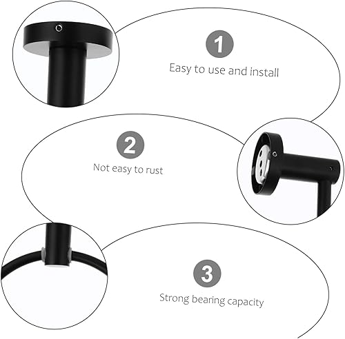 Miniatura 2 de Juego de estante de almacenamiento de baño multifuncional Toallero de papel Anillo de toalla