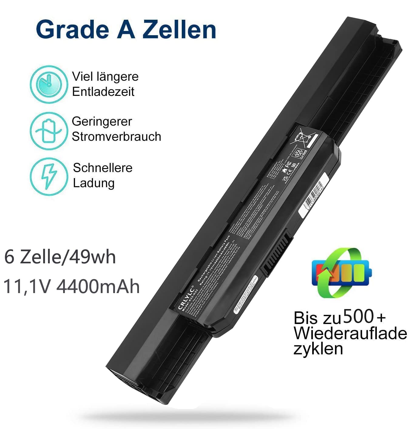 A32-K53 A41-K53 A42-K53 batería de para Portátil ASUS K43 X43 A83 A84 K54 K84 P43 P53 K53 K53E K53S K53SJ K53SV K53T K53U K53Z X53 X53E X53S X53SV X53U X53B X53SC X53SD X53T X54 X54C X54H X54L