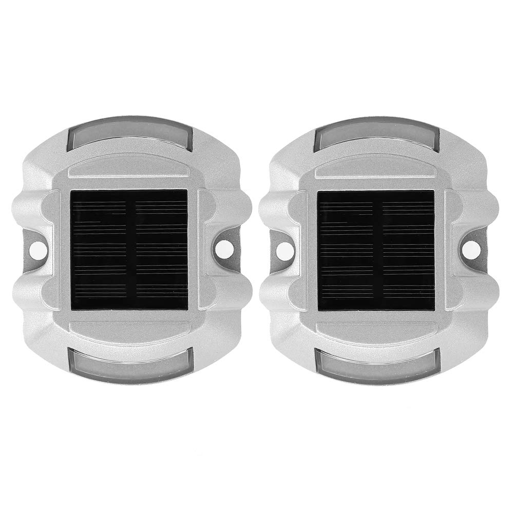 2 luci solari stra – 6 luci LED giardino a terra – Lampade esterno impermeabili con elevata luminosità e design durevole