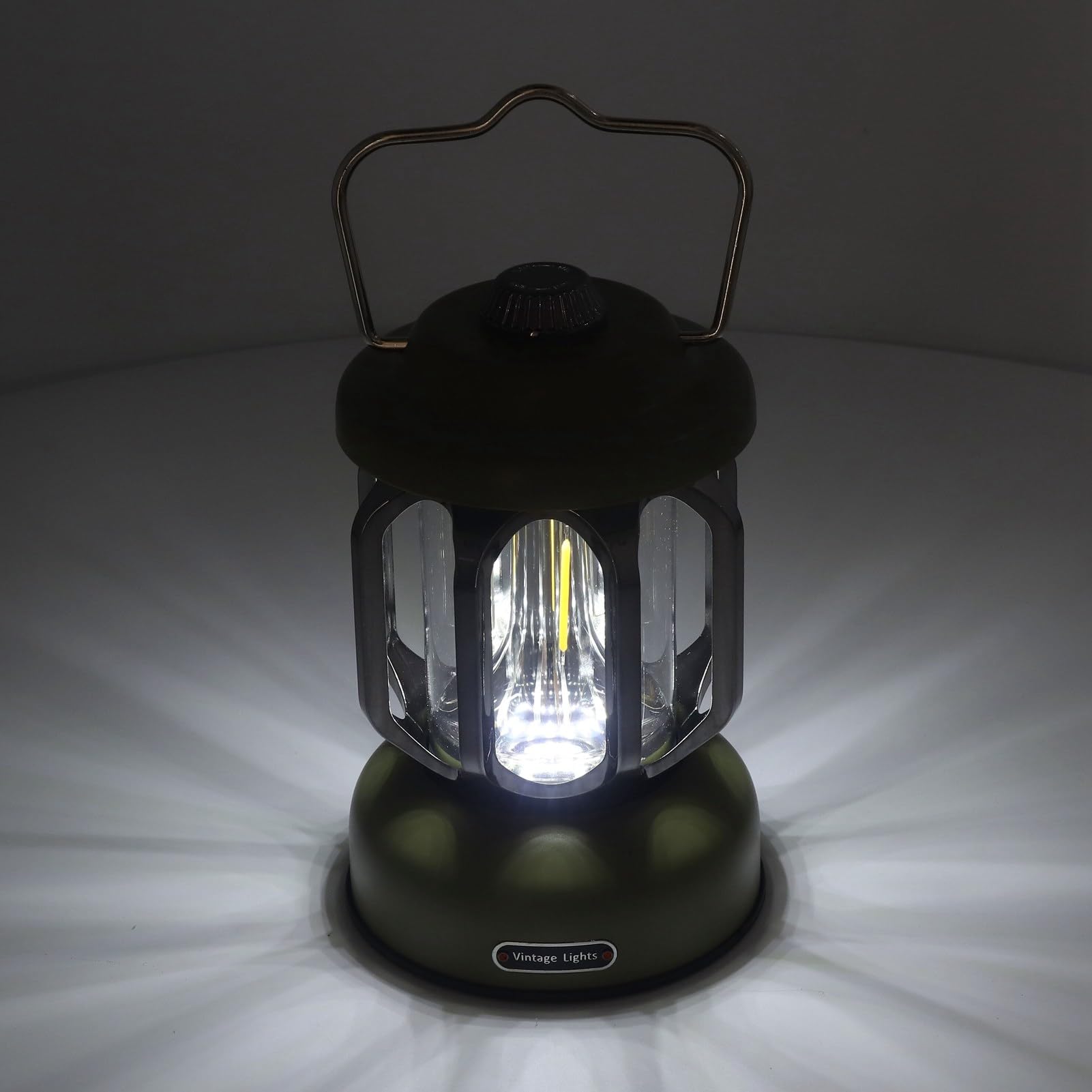 Lanterna da Campeggio Vintage Ricaricabile USB LED Dimmerabile, Lampada Solare da Esterno per Tenda e Viaggio, con Supporto e Gancio  39