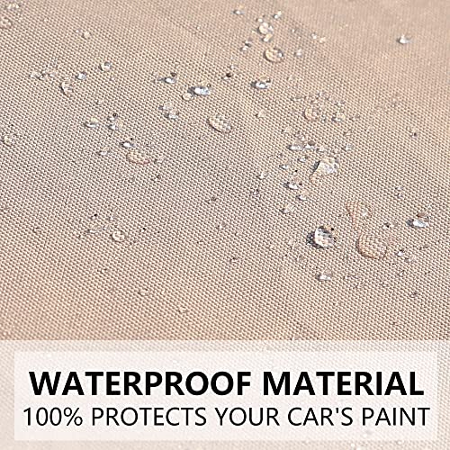 Image of Coverado SUV Car Cover Waterproof All Weather - 6 Layer 300D Heavy Duty Car Cover with Lock Cable, Outdoor Rain Sun UV Snow Protection Car Covers for Automobiles Universal Fit for SUV (170 inch-190 inch)