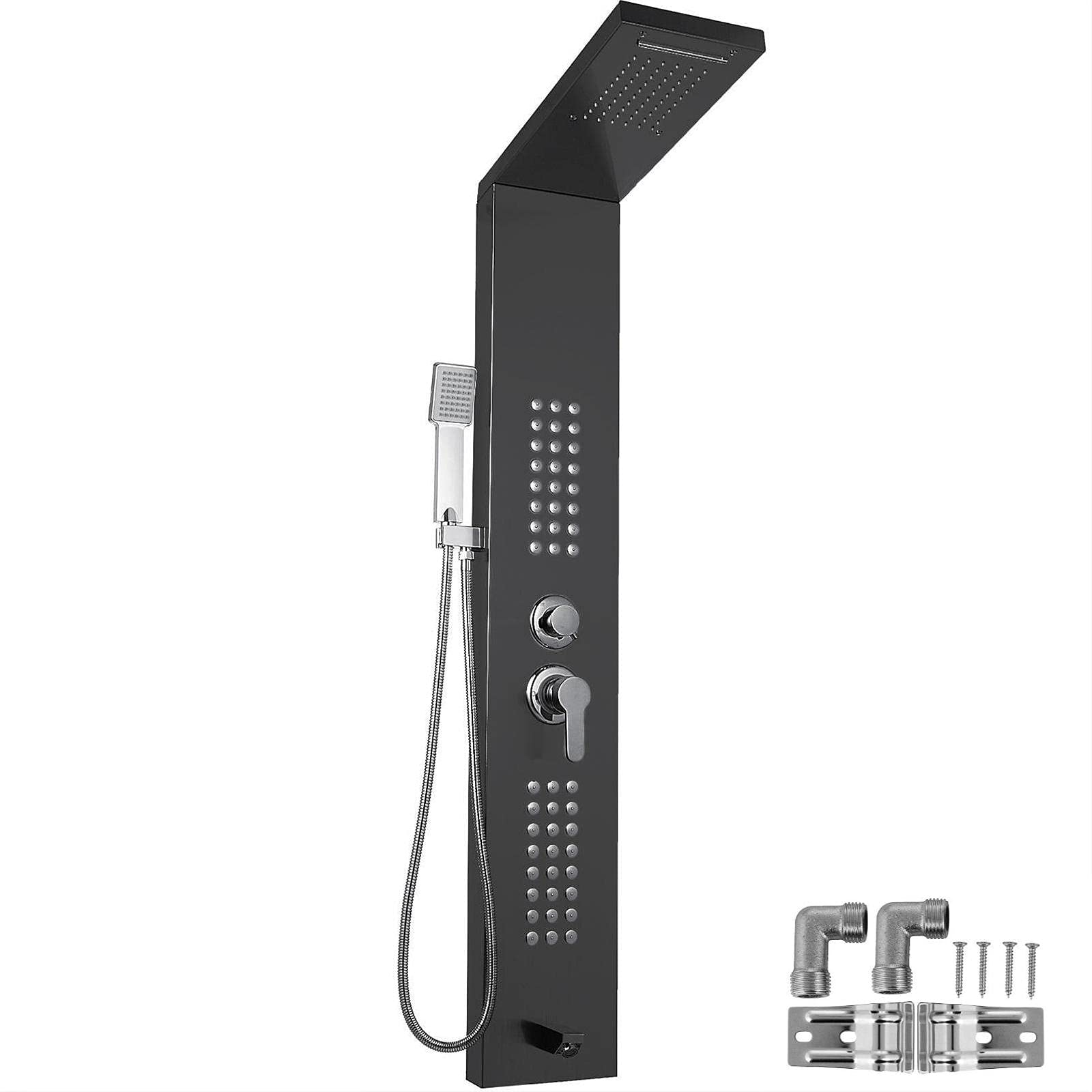 Buy VEVOR 5 in 1 Fashion Shower Tower Panel Stainless Steel with Shower