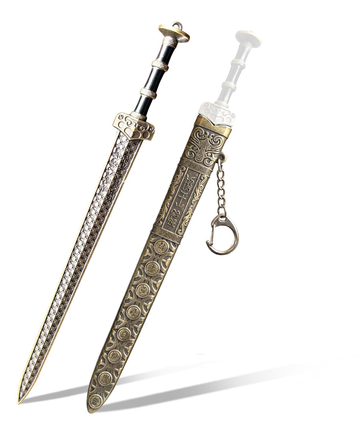 Ancient Sword Letter Opener with Sheath and Display Stand, Decorative Letter Opener Sword, Mail Open Tool Envelope Slitter | 12 CM | Pack-1-image-38