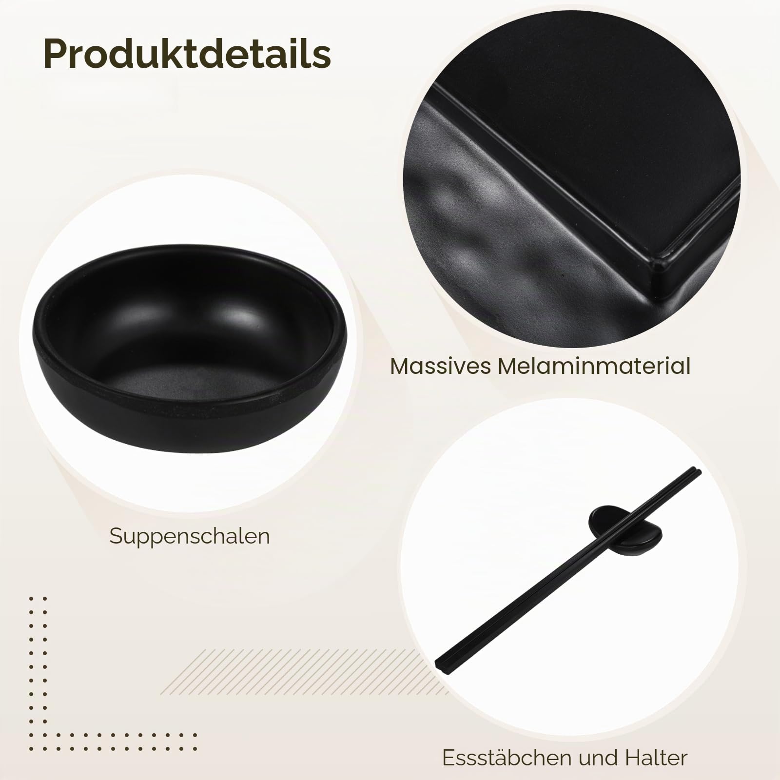 16 PCS Sushi-Teller-Set für vier Personen, 4-Teller im japanischen Stil, 4 Sojasaucen-Schalen, 4 Paar Essstäbchen, 4 Essstäbchen-Halter -Geschirr-Set