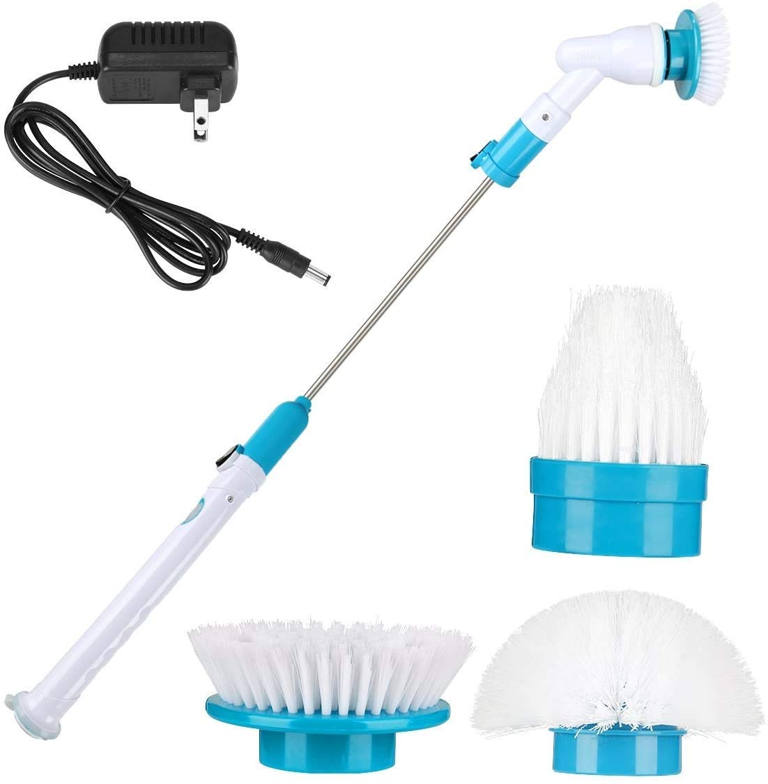 Milford Plastic Electric Spin Scrubber Machine Floor Bathroom Tiles Cleaner Tool with 3 Replaceable Brushes and Long Extension Handle (B0B61W575J) Amazon Price History, Amazon Price Tracker