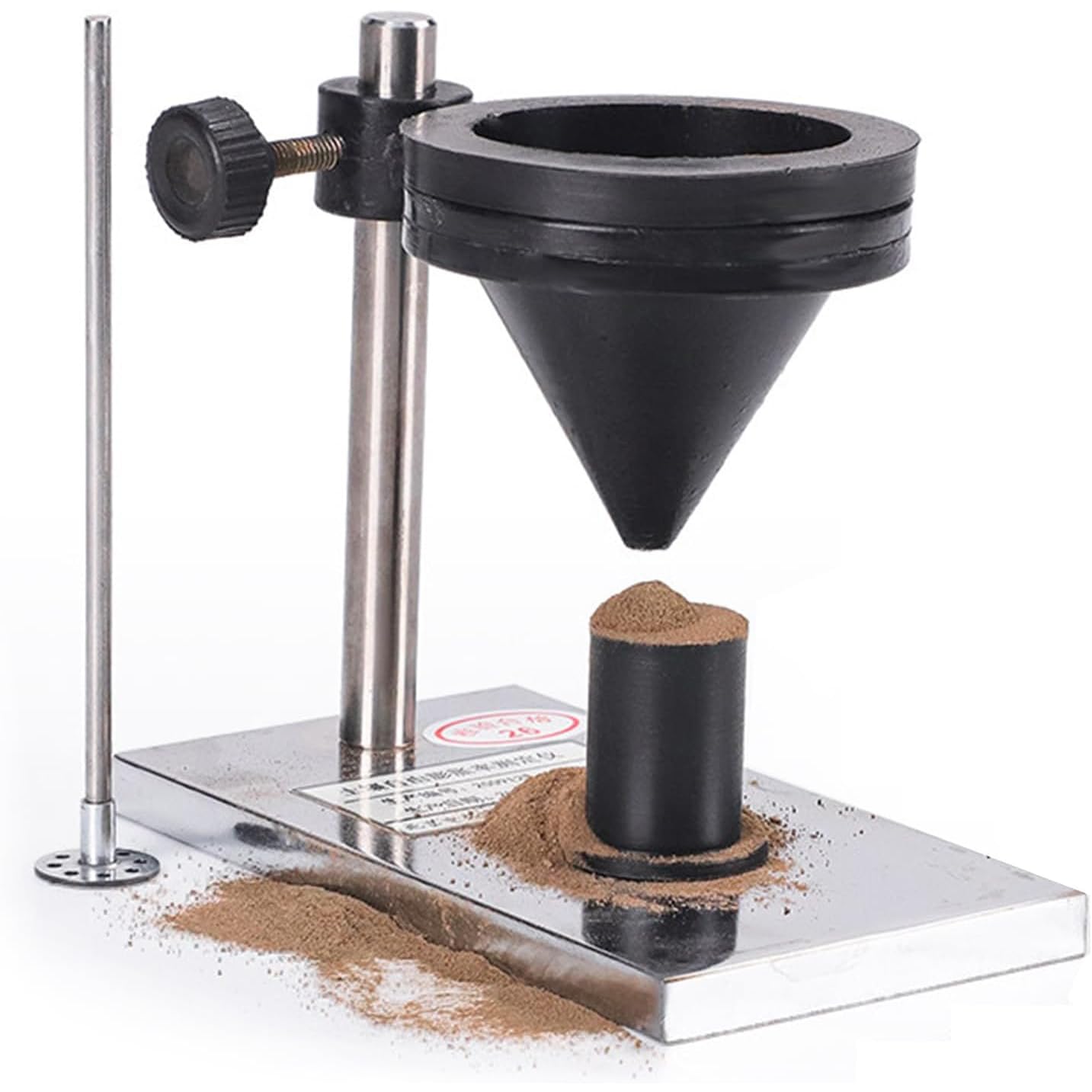 Probador de contenido de humedad del suelo con embudo desmontable y agitador, capacidad de 10 ml para análisis cohesivo del suelo