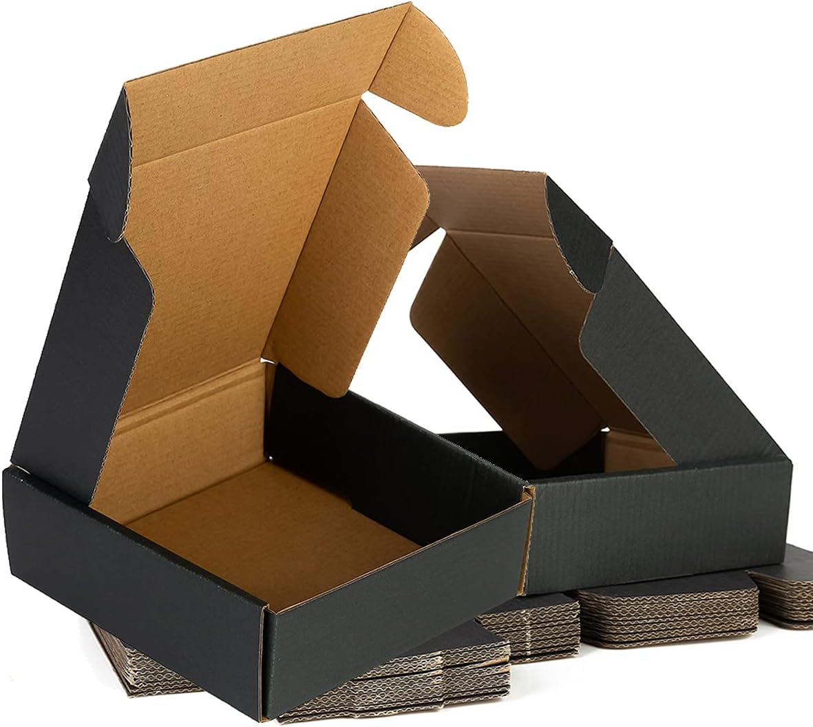 Buy 20 Pack Black Cardboard Small Shipping Boxes for Small Business