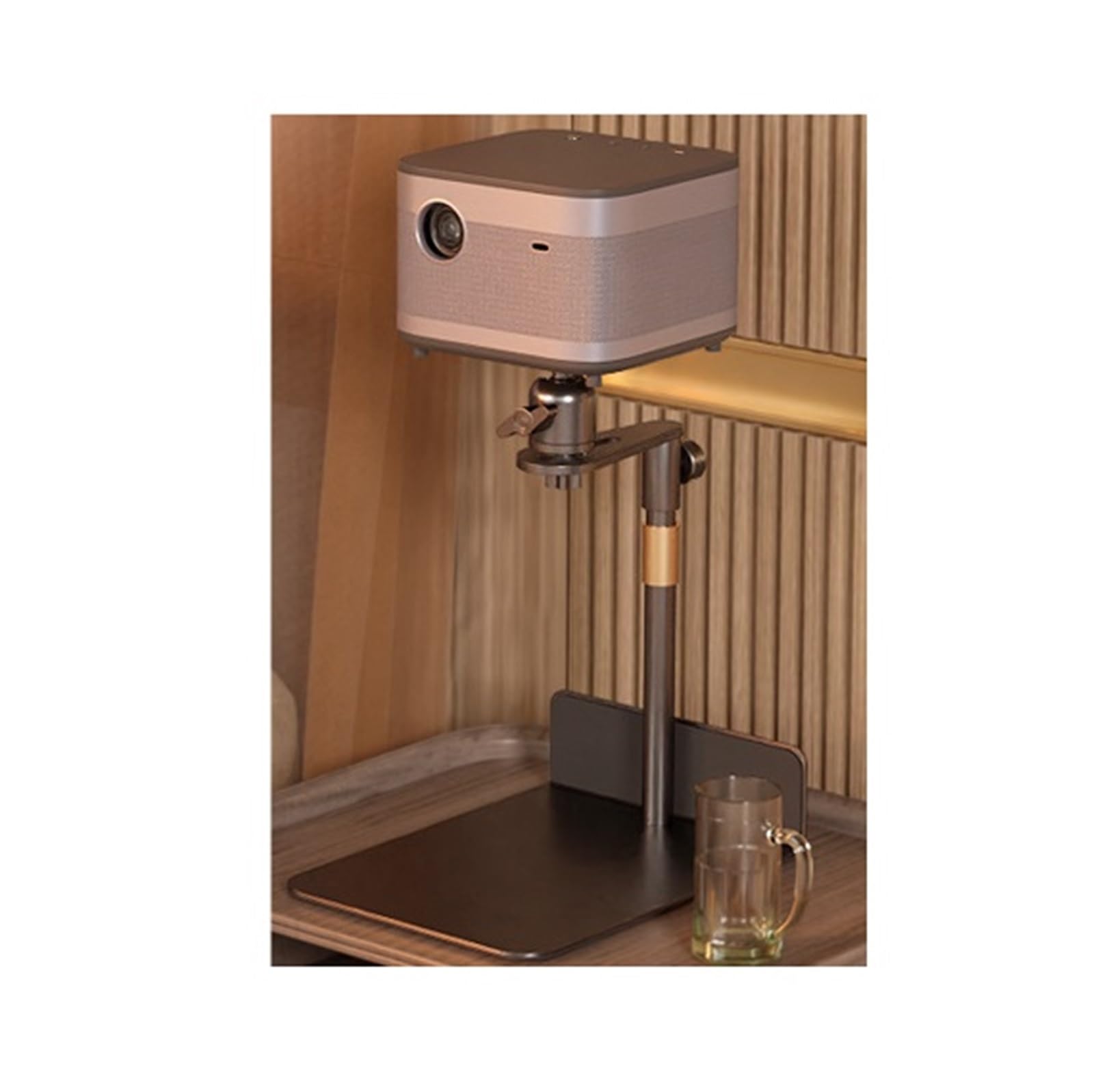 Support Videoprojecteur Support De Projecteur for Canapé-lit, Projecteur Réglable en Hauteur, Projecteur De Chevet Universel Salle de Réunion(Black)
