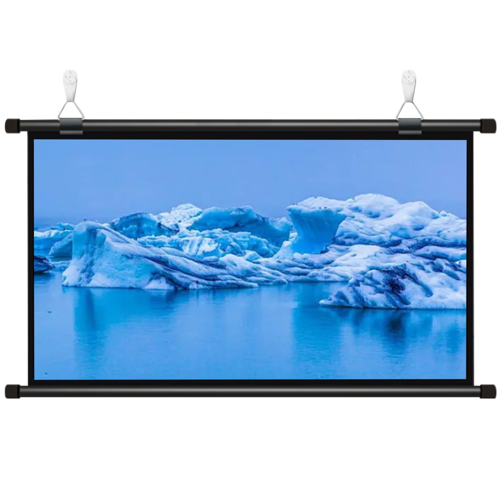 Beamer Leinwand 16:9 Faltenfrei Faltbar, Tragbare Projektor Leinwand für Zuhause Büro Schule Und Outdoor, Knitterfreier Leinwand, Projektor Leinwand für Camping Und Heimkino Rollo-Leinwand(4:3,50")