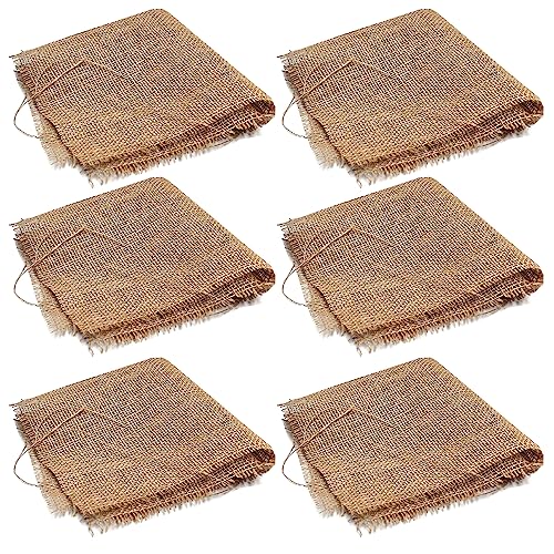 Aquacadabra 60cm x 60cm Hessian Squares Aquatic Pond Plant Basket Liners for Lilies & Marginals (x6)