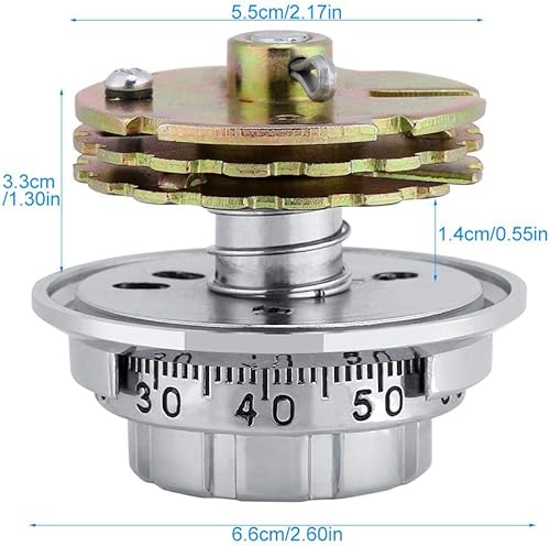 Miniatura 6 de Cerradura de esfera codificada por nombre de marca, 3 discos de bloqueo mecánico para caja de caja de caja de caja de seguridad cajón de gabinete