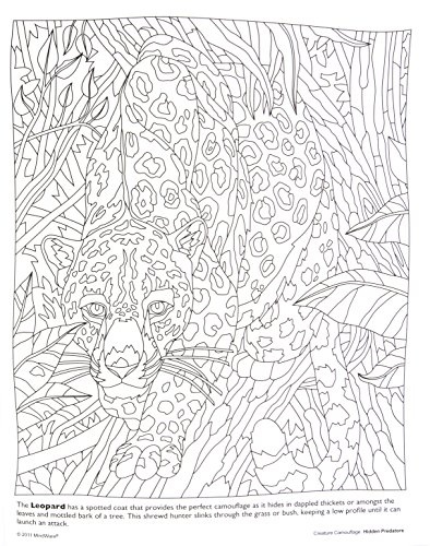 MindWare Hidden Predators Creature Camouflage Coloring Book - Thumbnail 4