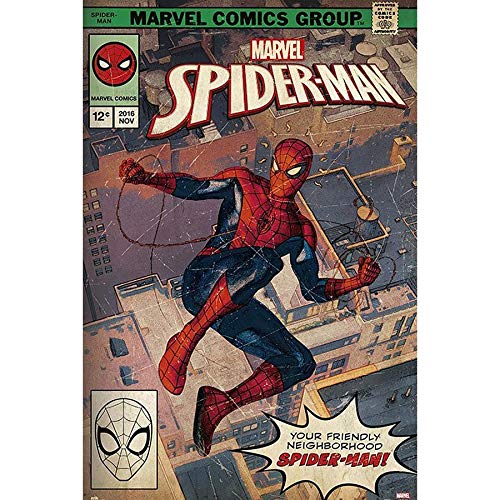 Affiche Spider-Man Comic Front 61x91,5 cm, l'idée cadeau Marvel idéale pour passionnés