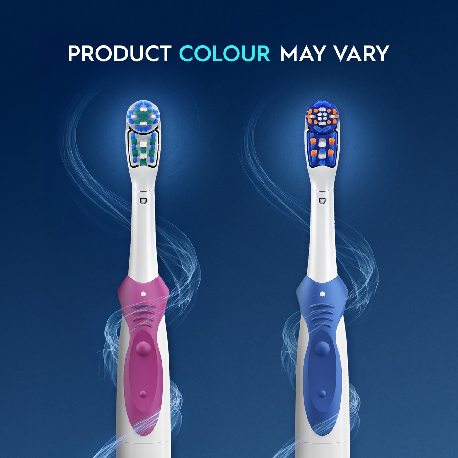 Oral-B CrossAction Power Toothbrush, White, Battery Powered