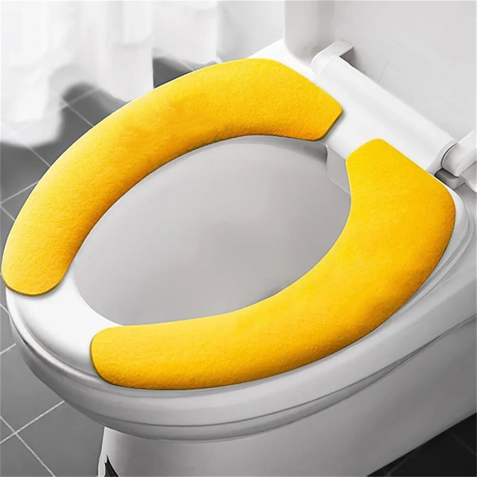 Lunette de toilette confortable qui absorbe l'humidité pour ne plus coller en été