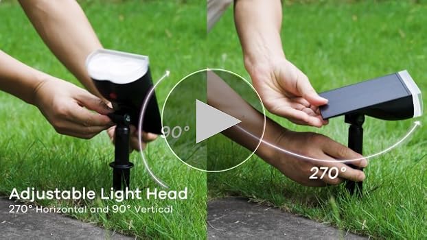 Linkind Solar Lights Outdoor Waterproof IP67, StarRay Dusk