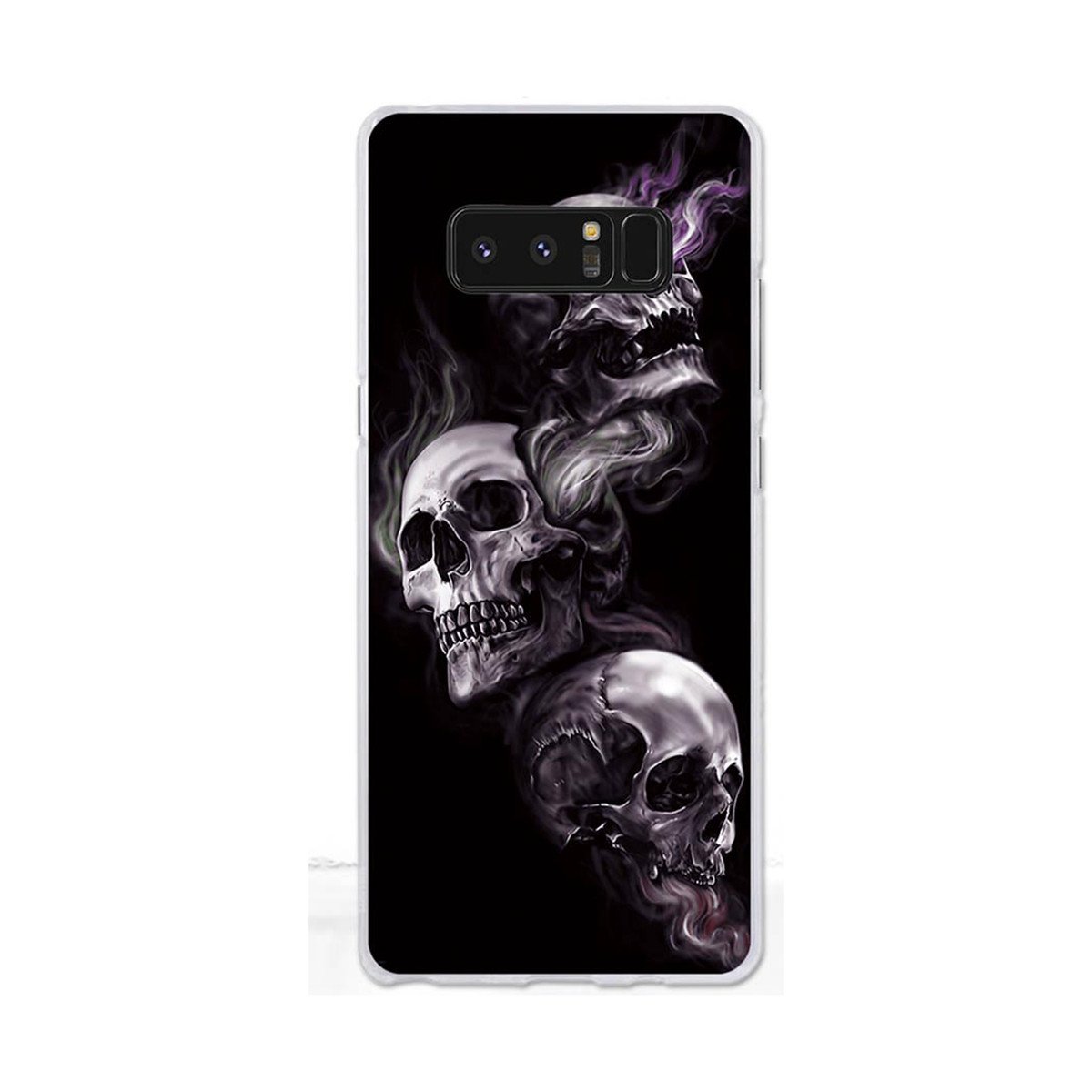 Galaxy S8 Case,Gift_Source [Anti-Scratch] Flexible Rubber TPU Gel Shock-Absorption Bumper Ultra Thin Protective Cover Soft Silicone Back Case for Samsung Galaxy S8 5.8" (not for S8 Plus) [Skull]
