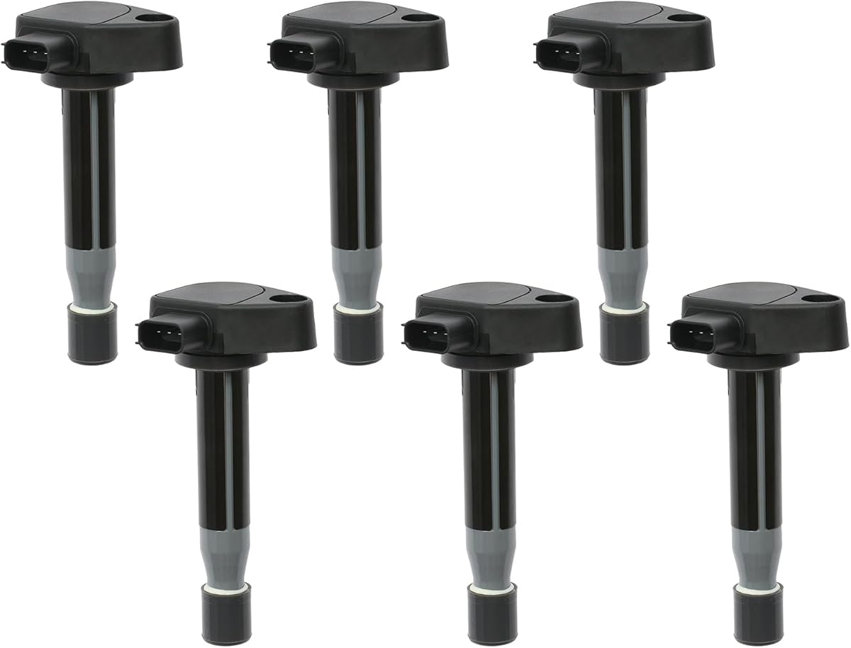 UF242 Ignition Coil Packs (6 Pcs), Compatible with 1999-2009 Honda Accord/Pilot/Odyssey/Ridgeline, Acura MDX/CL/TL & More 3.0L 3.2L 3.5L V6, Replaces# 30520P8EA01, UF-242, 30520P8FA01 : Automotive