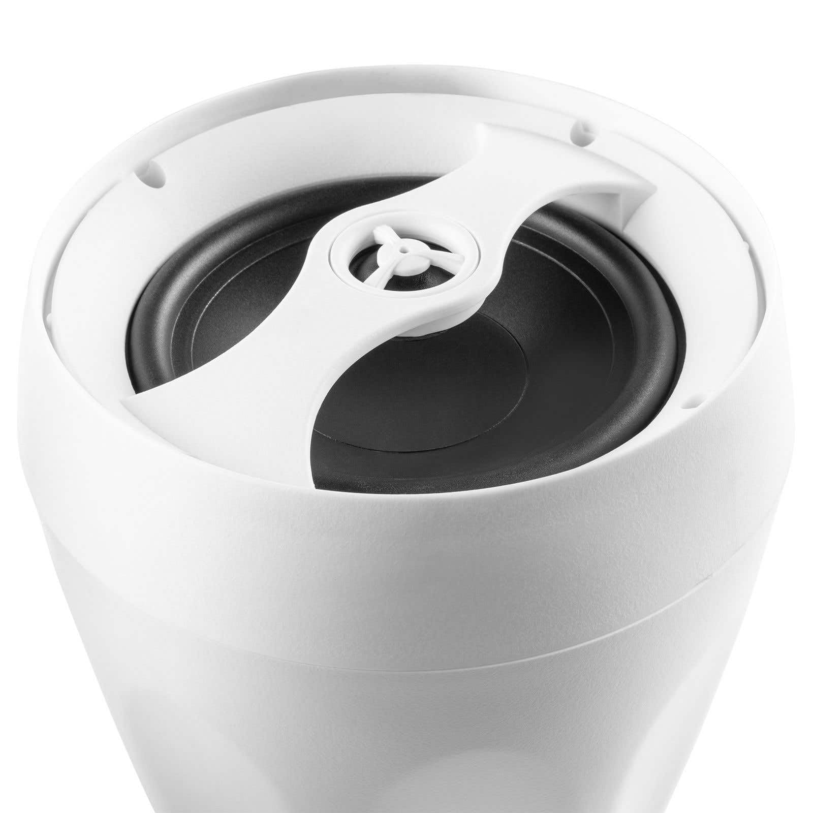 Power Dynamics PDS65W Enceinte à Suspendre 100V/80W Blanc Haut-Parleur 2 Voies Montage Mur Plafond ABS Robuste