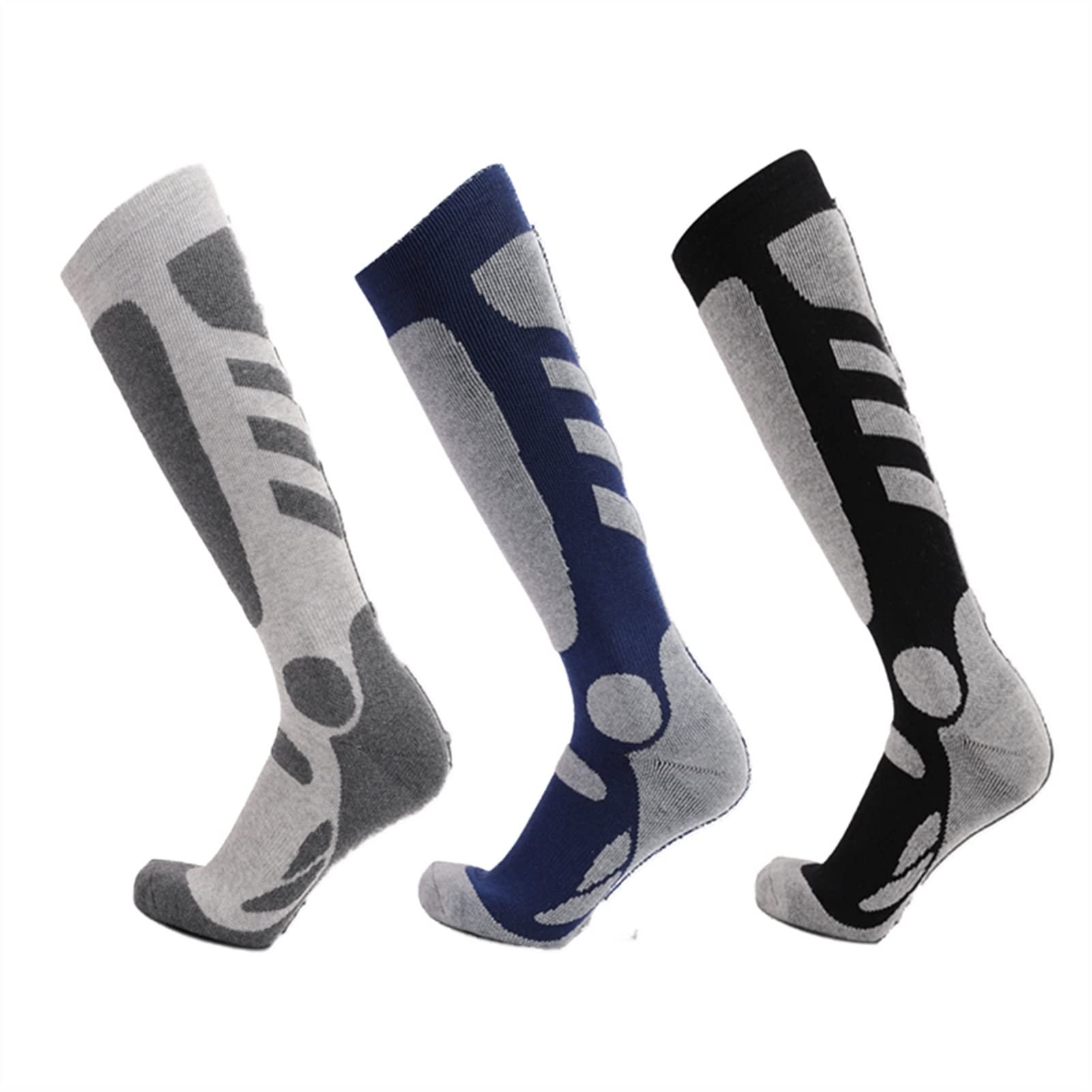 Calcetines deportivos resistentes al aire libre Regiones alpinas al aire libre espesadas TUBO LONG TUBO Calcetines de esquí caliente Mujeres Hombres Ciclismo Calcetines ( Color : 1 , Size : 37-45 )
