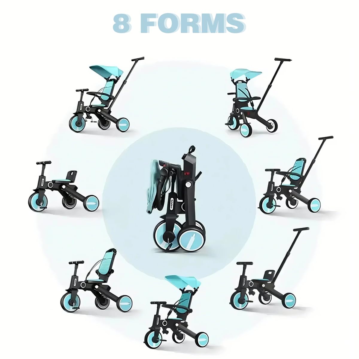 Cozy Heart Child Bicycle Training Wheel Children Bicycle Stabilizers Kids Cycling Bike Training Wheels (Green)