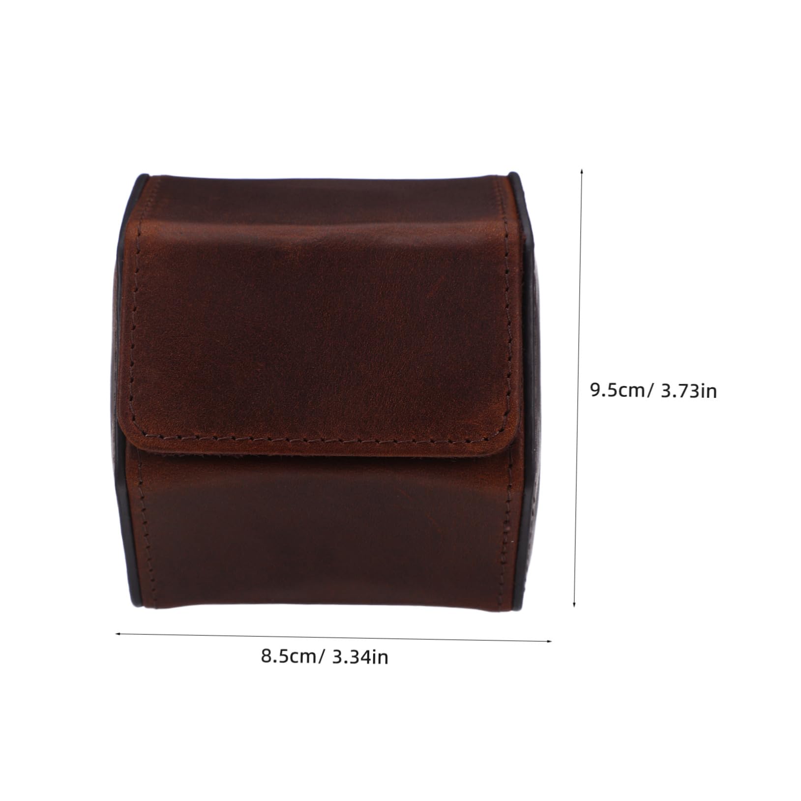 Mikikit Custodia Da Viaggio Per Orologi in Pelle Rotolo Design Esagonale Retrò Protezione Da Urti Interno Morbido Organizer Per Gioielli Per Uomo e Donna