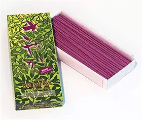 INCENSO TIPO JAPONÊS SENKÔ SAYAKA ROXO 80 GRAMAS