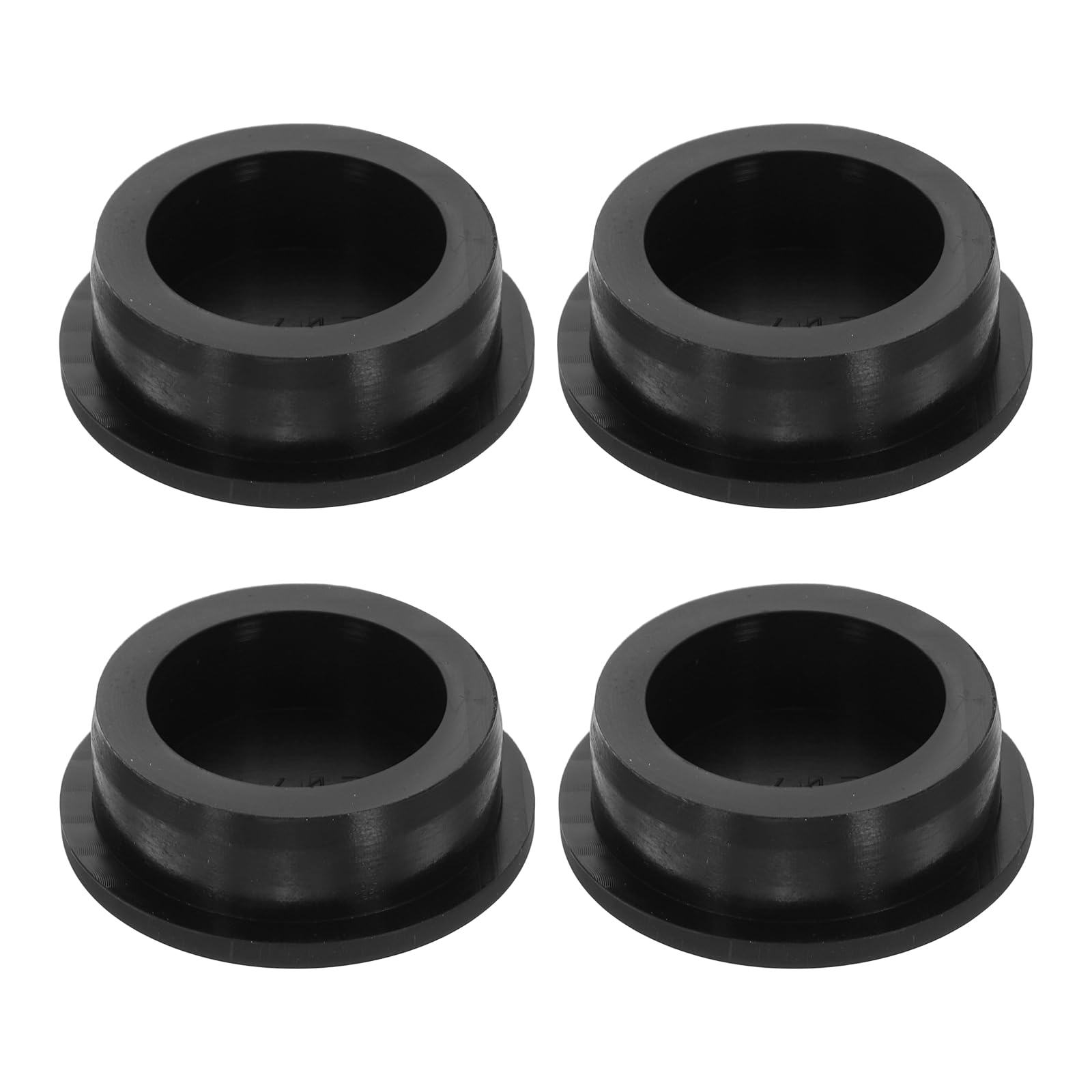 sourcing map 4Pcs Black Plug Holes, Waterproof Rubber Button Plug for 41mm / 1.6" Hole Bottles Pipes End Caps Round Sealing Plugs Flexible Rubber Stoppers