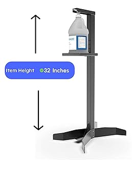 その他 P.F.S. HAND SANITIZER STAND 4-ft Brushed Stainless Steel Purell Hand Sanitizer Dispenser