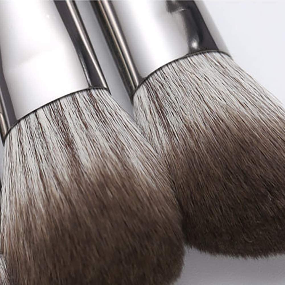 Pennelli for Trucco da Viaggio Set w/Sacchetto, 5 pz. Doppio Kit di pennelli Cosmetici Portatili Portatili a Doppia Chiusura for Fondazione, ombretto, Blush Trucco spazzole