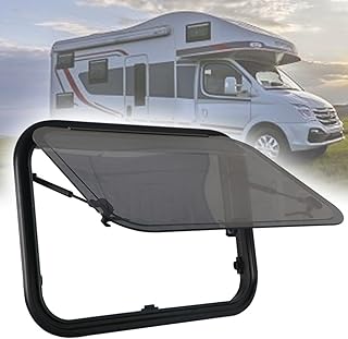 High strength hardness Rugged portable tools RV Window Replacement,RV Roof Vent External Push Window RV Side Window,Double Layer Rounded Corner Push Window Ventilation,For Caravan, Motorhome, Trailer,