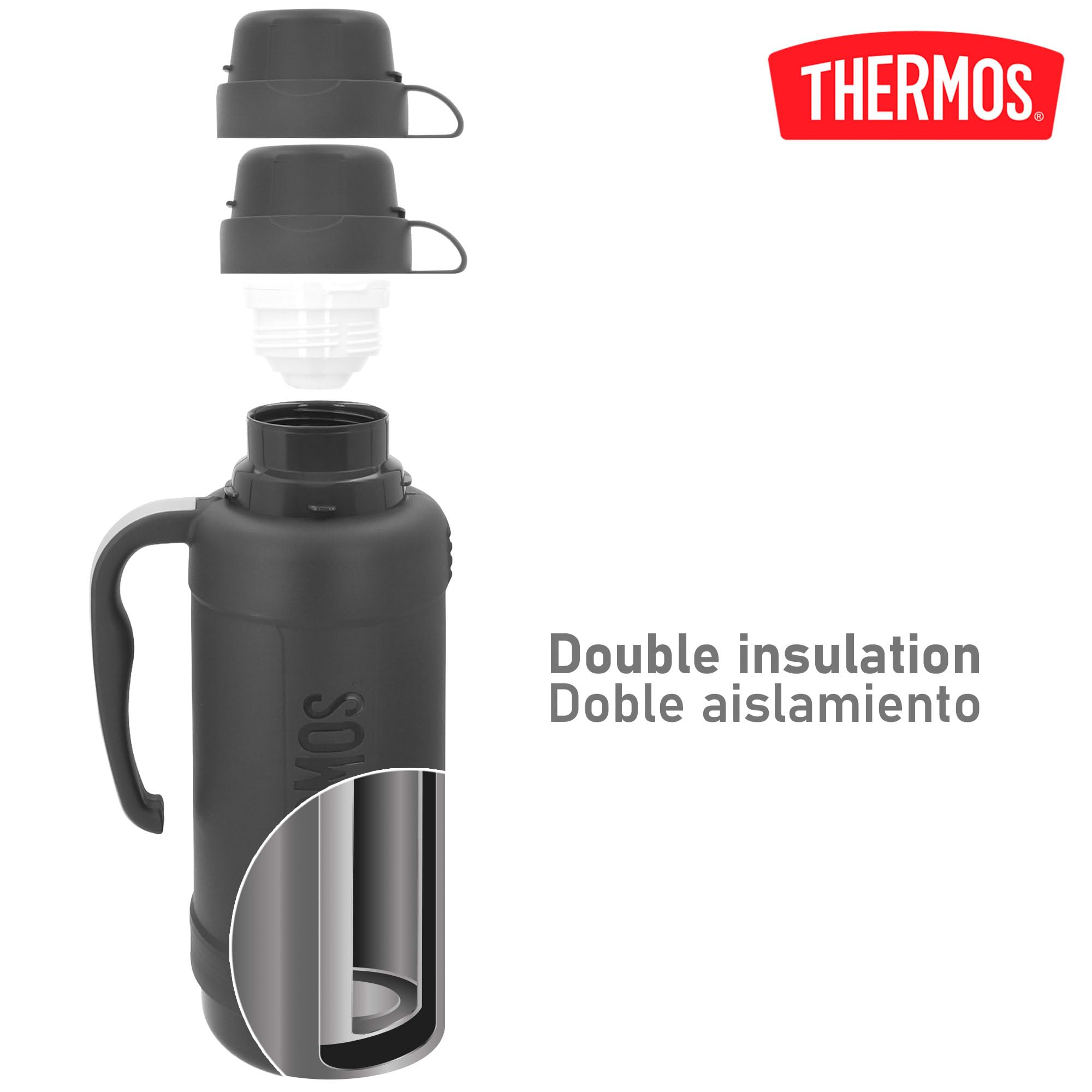 Thermos Eclipse 186882.0 Bouteille isotherme Anthracite 1,8 l
