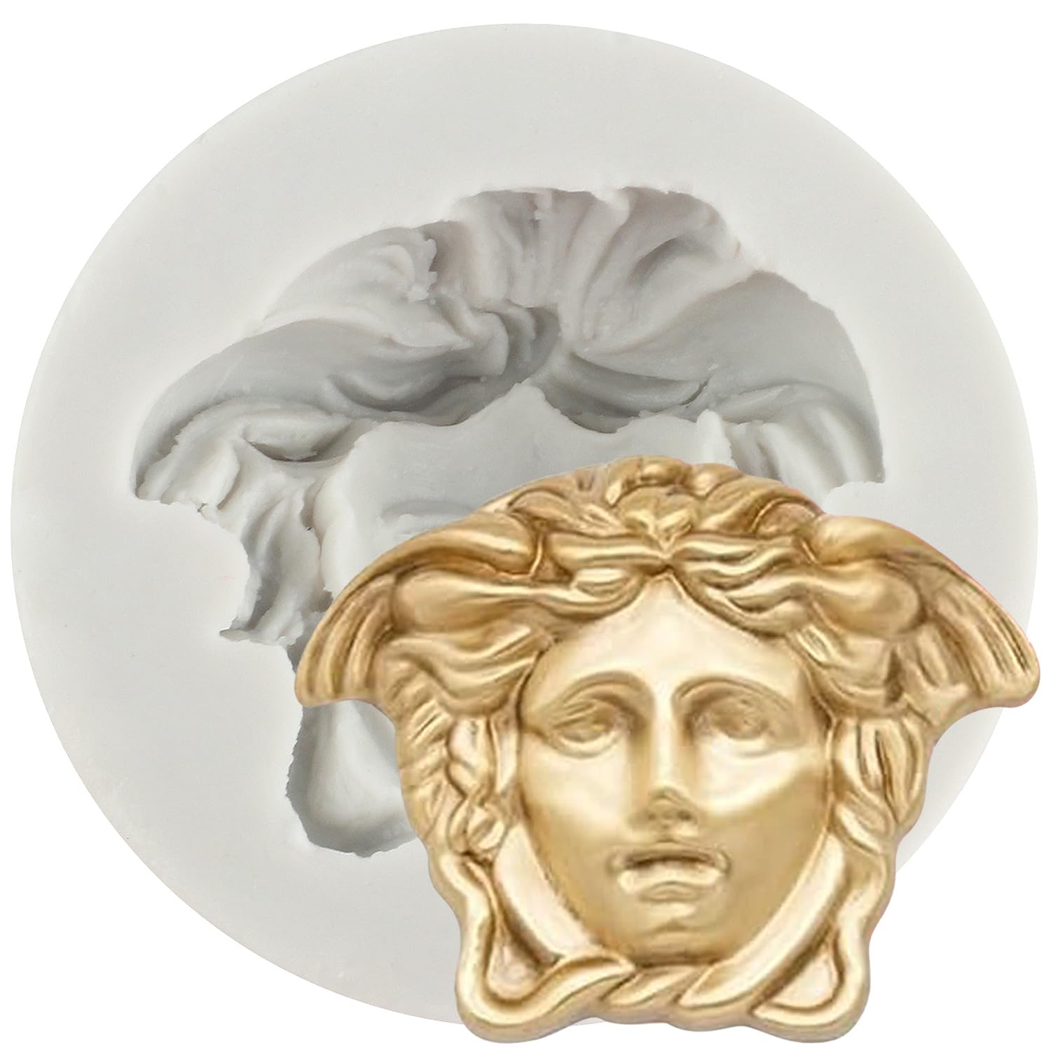 Stampo Silicone Medusa Mitologica Per Torte - Decorazione Fondente, Cioccolato E Dolci, Design Greco Antico - Foto 12