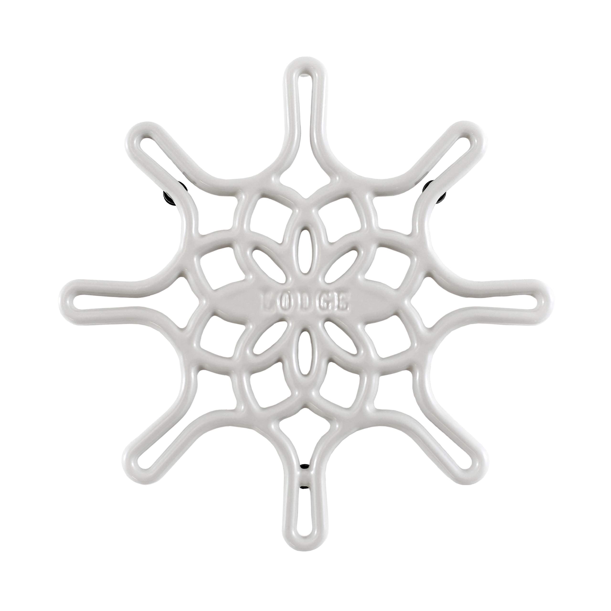 Lodge EC8ST13 Enameled Cast Iron, 8 Inch, Oyster Trivet
