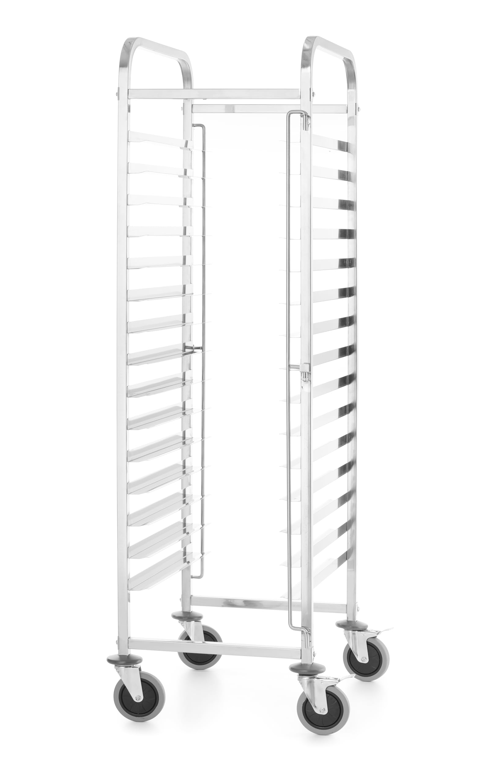 HENDI Carro bandejero para bandejas 600x400 mm, 15 niveles, capacidad de carga máxima 100 kg, 470x620x(H)1735mm, acero inoxidable