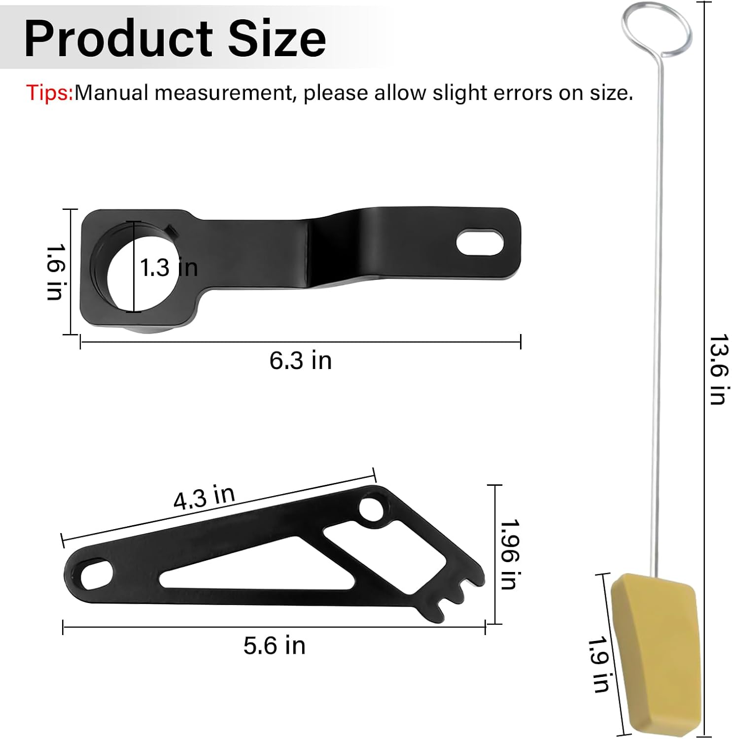 Engine Timing Repair Kit, Cam Phaser Holding Tool & Crankshaft Positioning Wrench Holder & Timing Chain Locking Wedge Tool Compatible for Ford 4.6L/5.4L 3V Engine