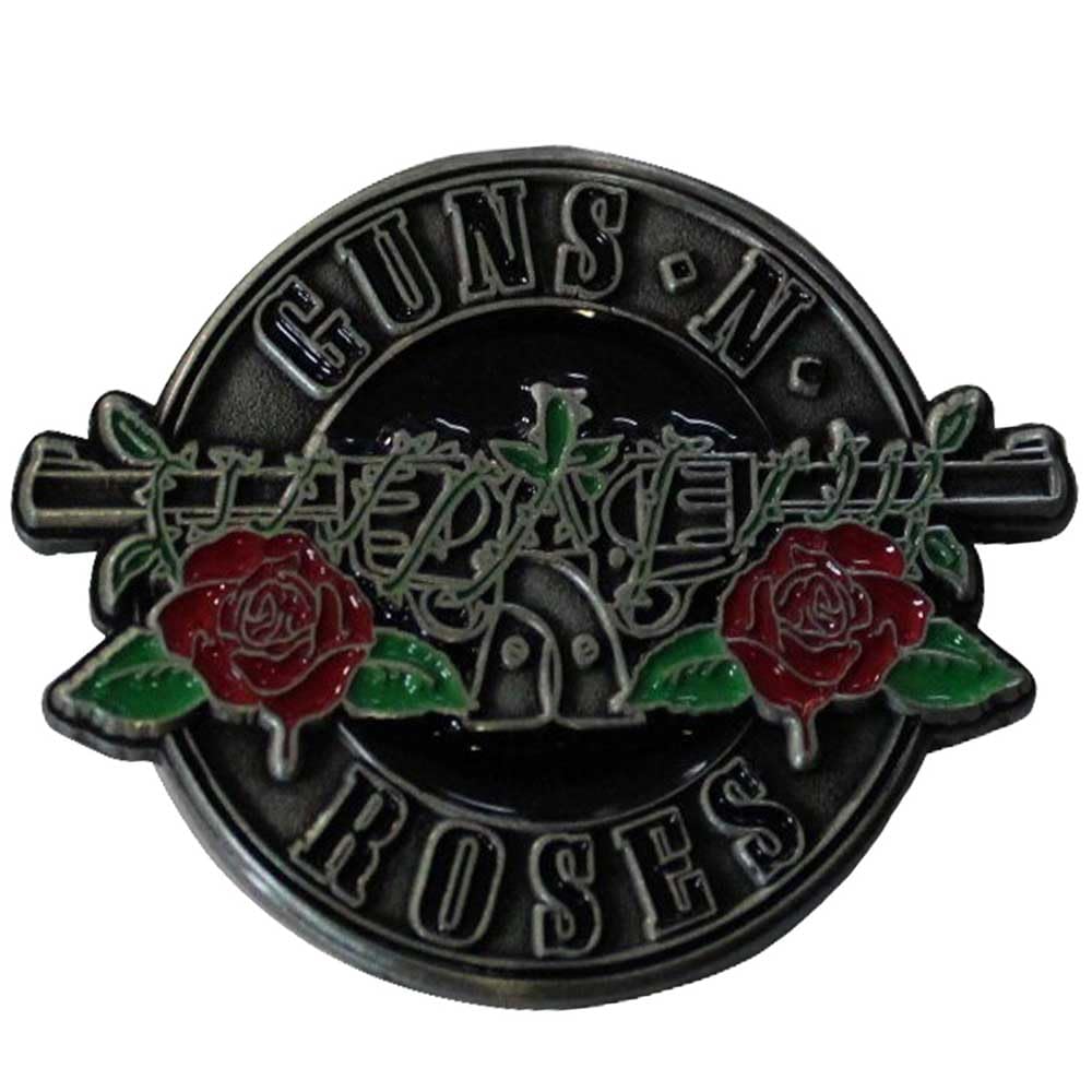 Guns N' Roses Silver Circle Logo Pin Badge Size One Size