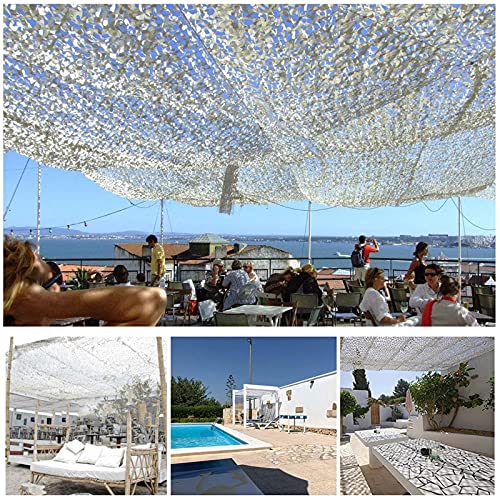Weiß Camouflage-Tarnnetz,Outdoor Garten Party Dekorationen,Waldtarnnetz-Sonnenschutz-Netz Für Camping,Tarnnetz… – Bild 8