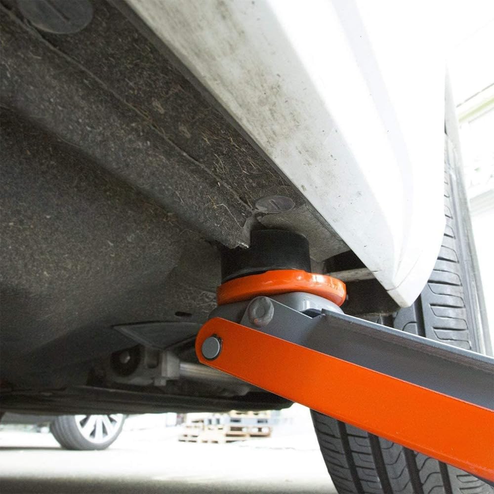2 Piezas Goma Gato Hidraulico Bloque, Diseño Antideslizante, Adecuado para la Mayoría de los Coches, Protege el Coche de Arañazos