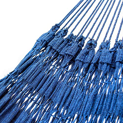 Rede de Dormir Jeans Life Azul com Preto - Basic
