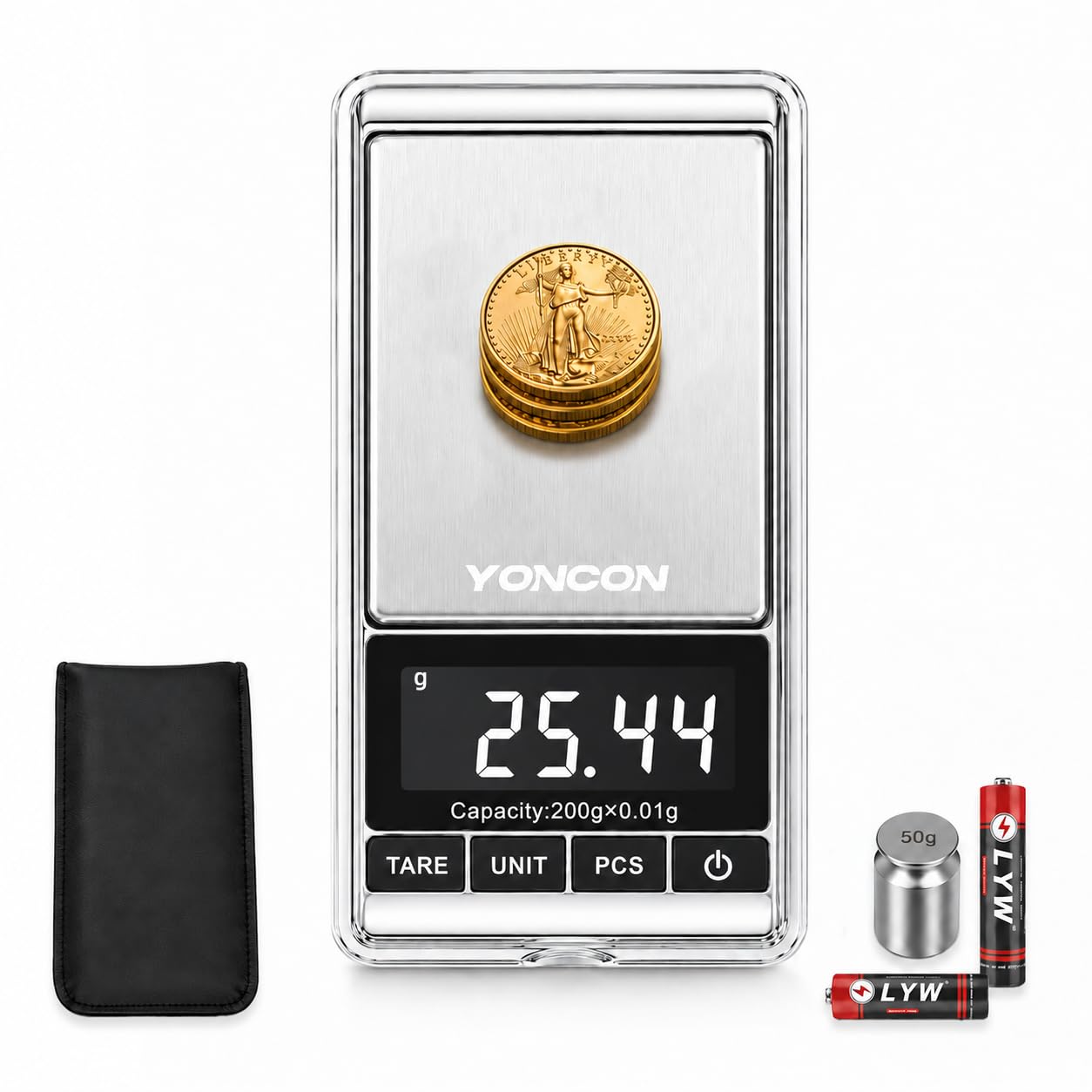 Photo 1 of YONCON Digital Coin Scale 200g Capacity