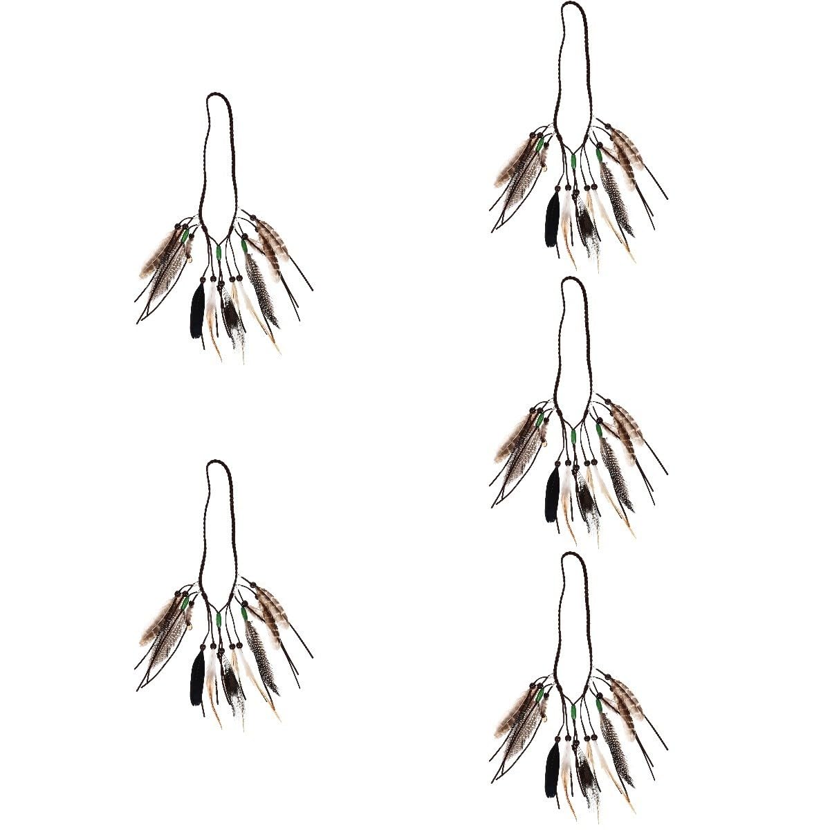 Healeved 5pezzi Cerchietto Per Accessorio Vintage Per Matrimonio Design Chic e Riutilizzabile Hippie