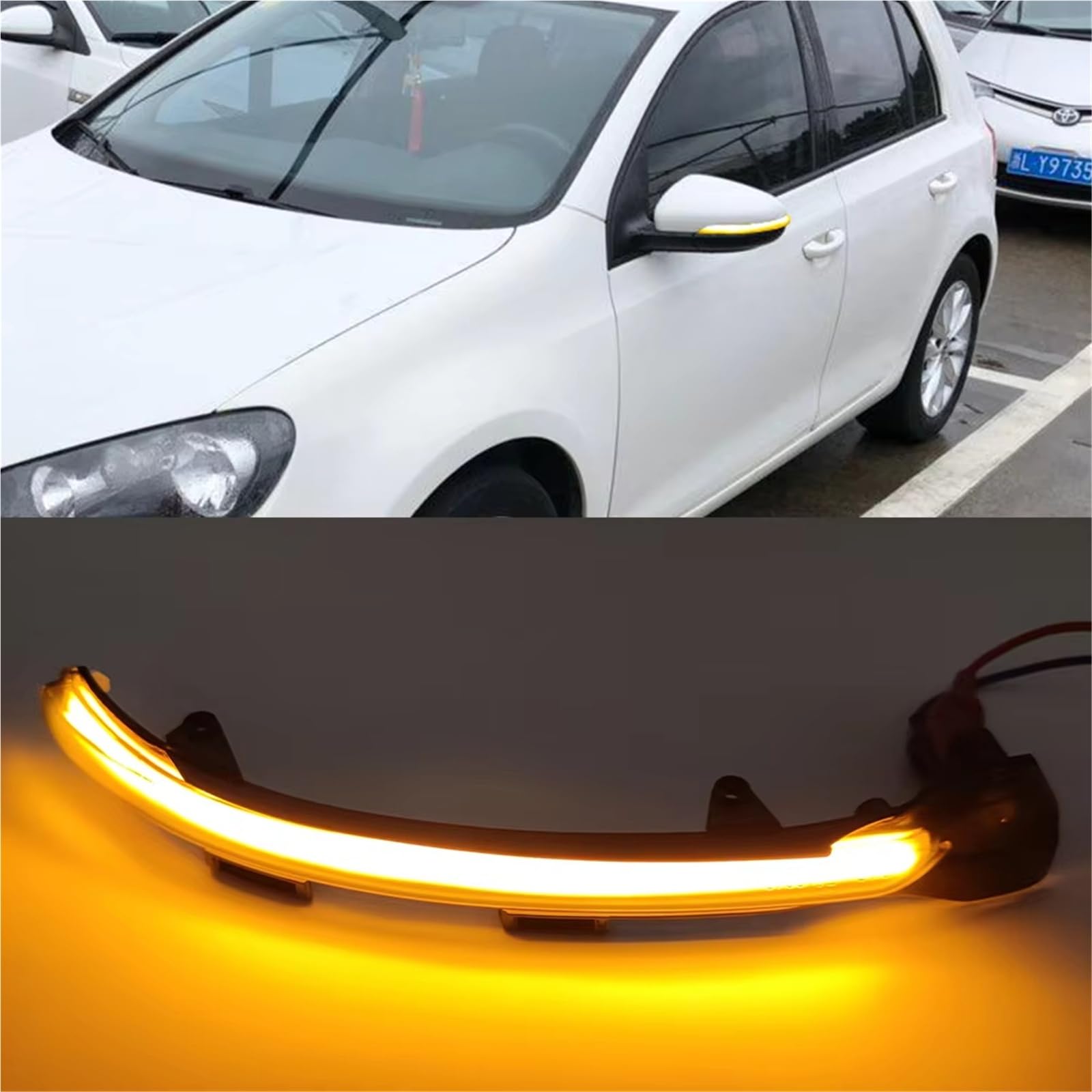 Indicatore Direzione Per VW Per Golf 7 Per Jetta Per MK7 19 VII Per MK7 Per Golf 7.5 Per GTI R Per Touran Direzione Dinamico LED Indicatore Specchietto Retrovisore Veicolo Indicatori Direzione
