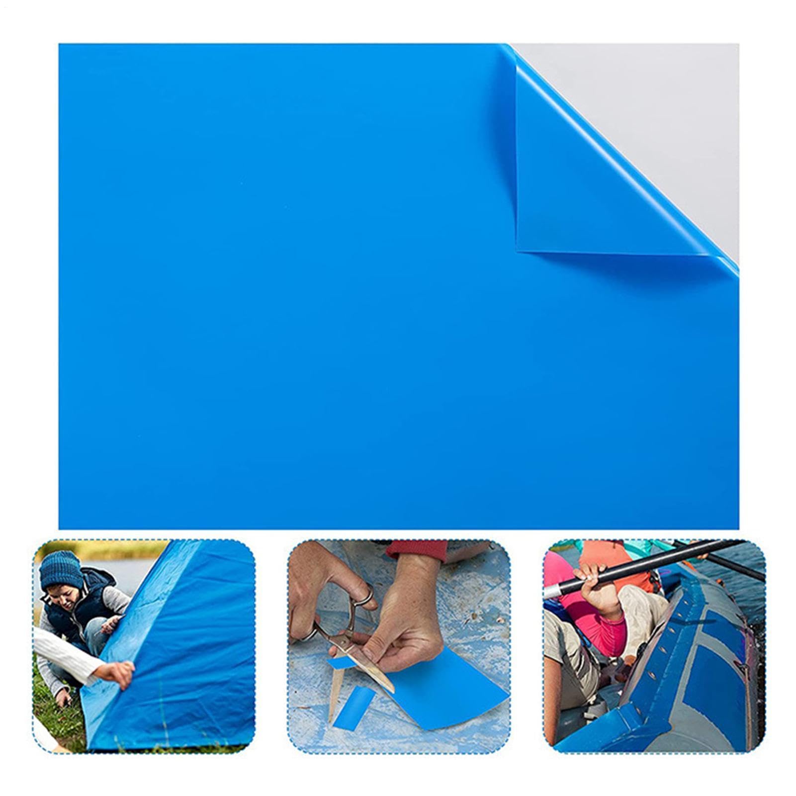 Przezroczysta naszywka naprawcza wkładki basenowej, z mocnym klejem, 125 x 85 cm, samoprzylepny zestaw naprawczy do basenu, wodoodporny materiał winylowy, do jacuzzi, tratwy, kajaka, namiotu, domu do