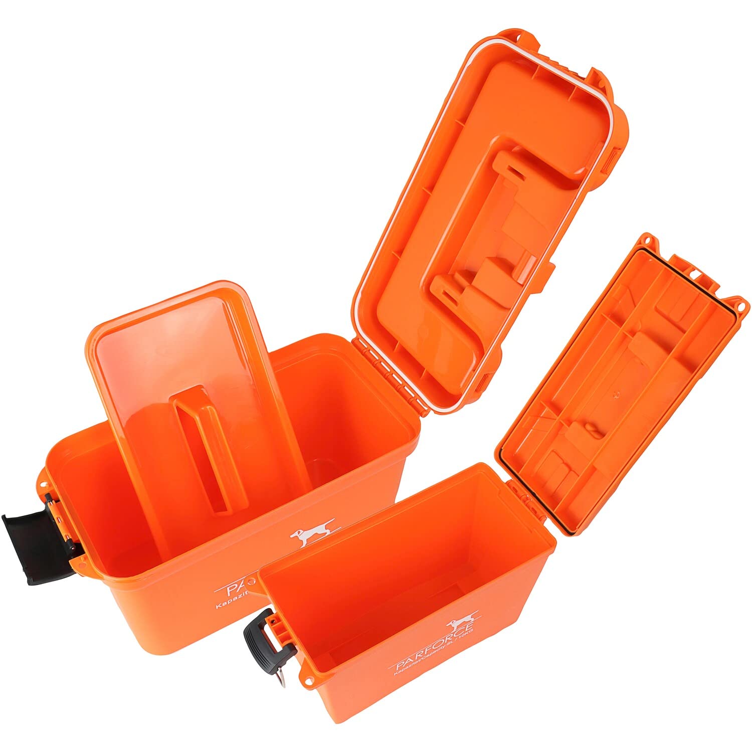 Parforce Transport- und Munitionsbox – 2er-Set Orange