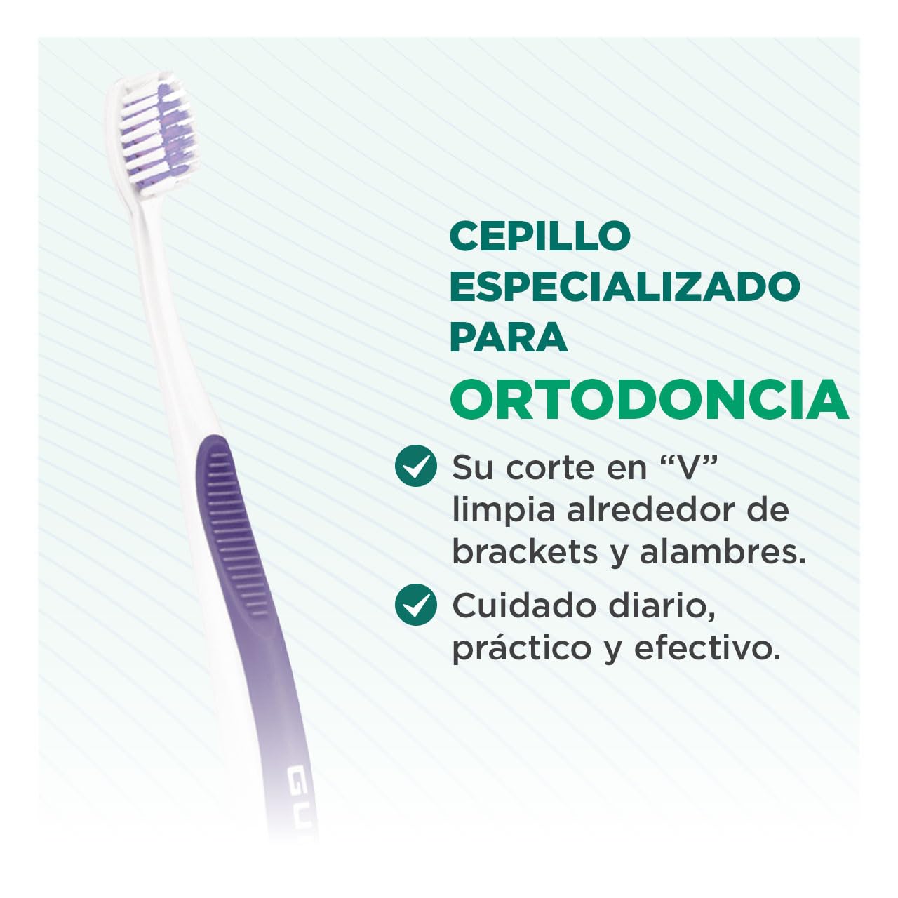 Gum Ortodoncia 124 Szczoteczka do Zębów, 1 sztuka