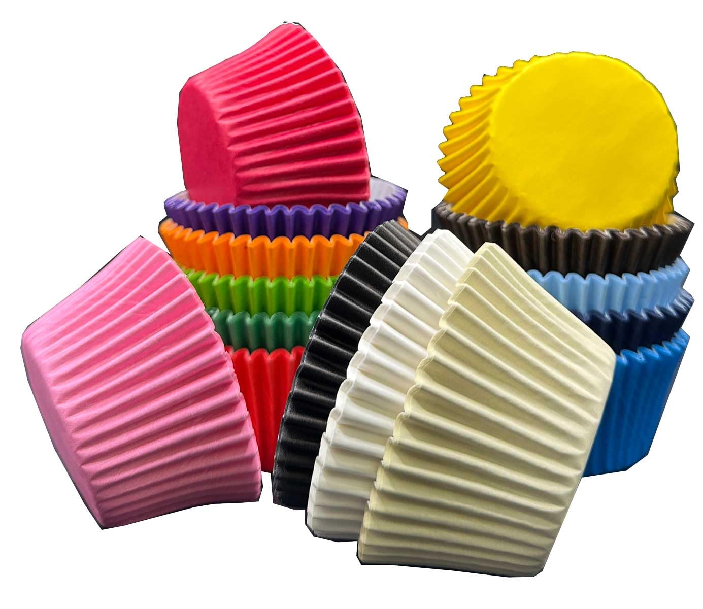 Cupcake Cases - 180 Multi Coloured Cases in a Storage Caddy by Scrumptious Sprinkles,7002